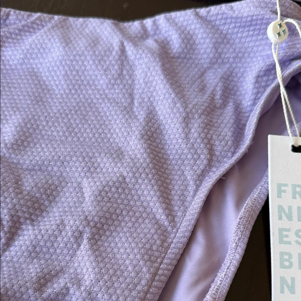 Frankie's Bikinis Lavender Textured Bikini Set